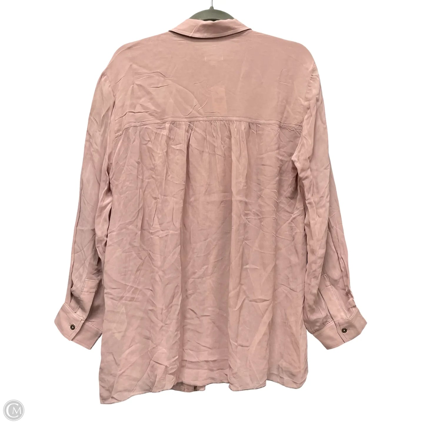 Blouse Long Sleeve By Pilcro In Pink, Size: L
