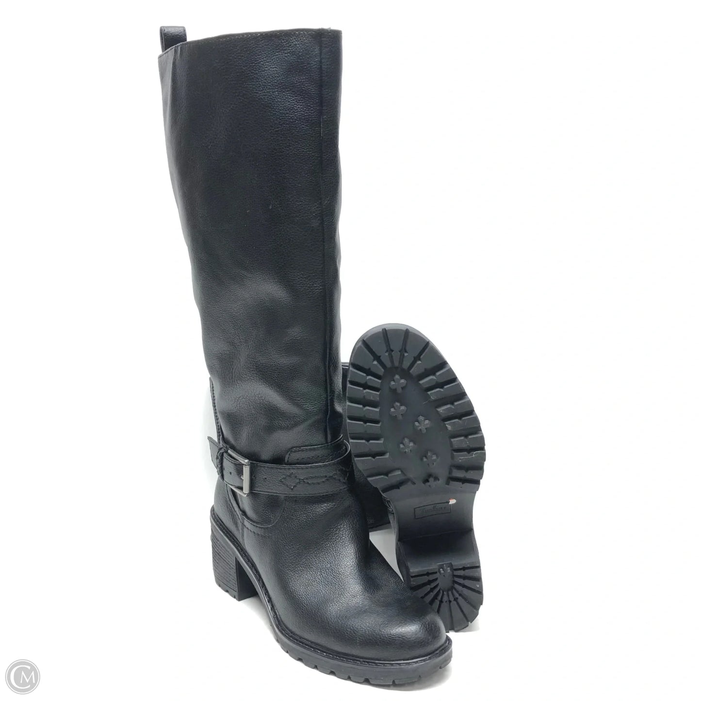 Boots Knee Heels By Zodiac In Black, Size: 9