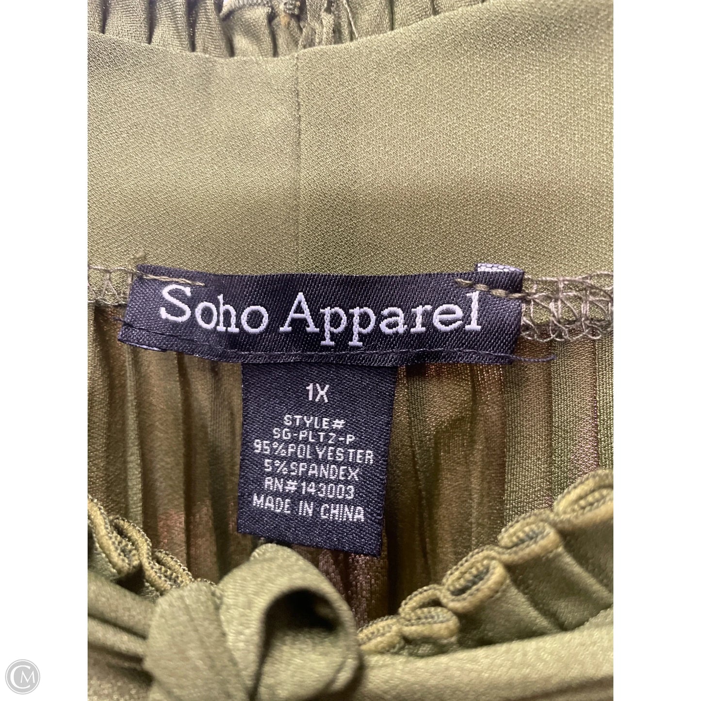 Pants Wide Leg By Soho Apparel In Green, Size: M