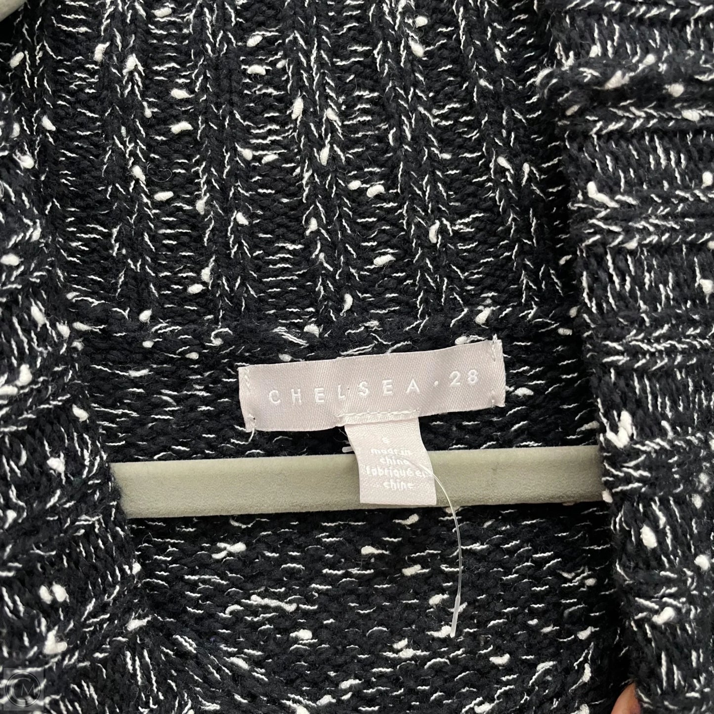 Sweater By Chelsea 28 In Black & White, Size: S