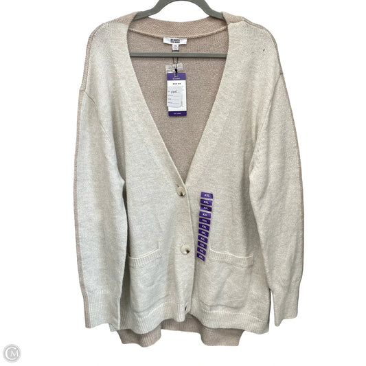Sweater Cardigan By Bb Dakota In Beige, Size: Xxl
