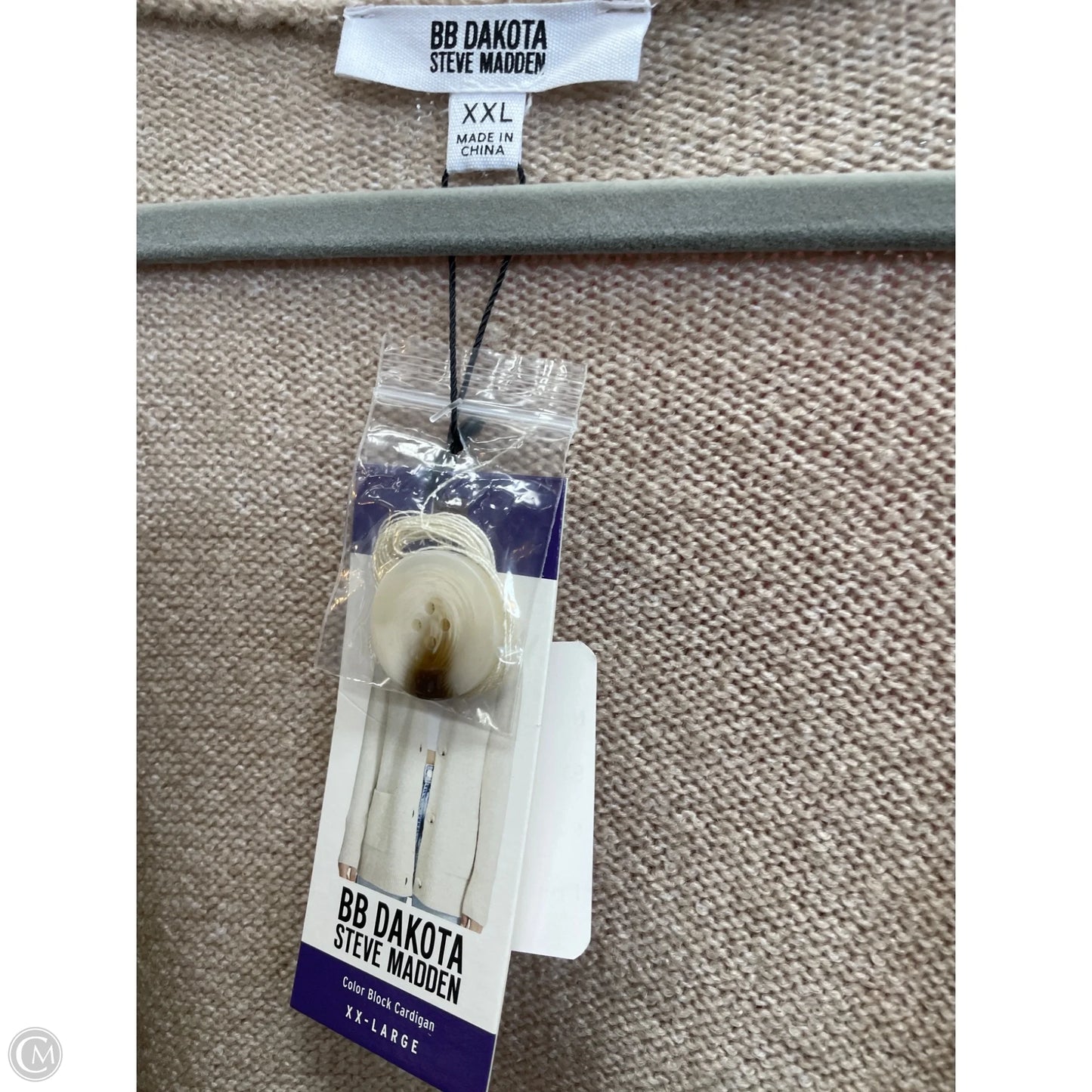 Sweater Cardigan By Bb Dakota In Beige, Size: Xxl