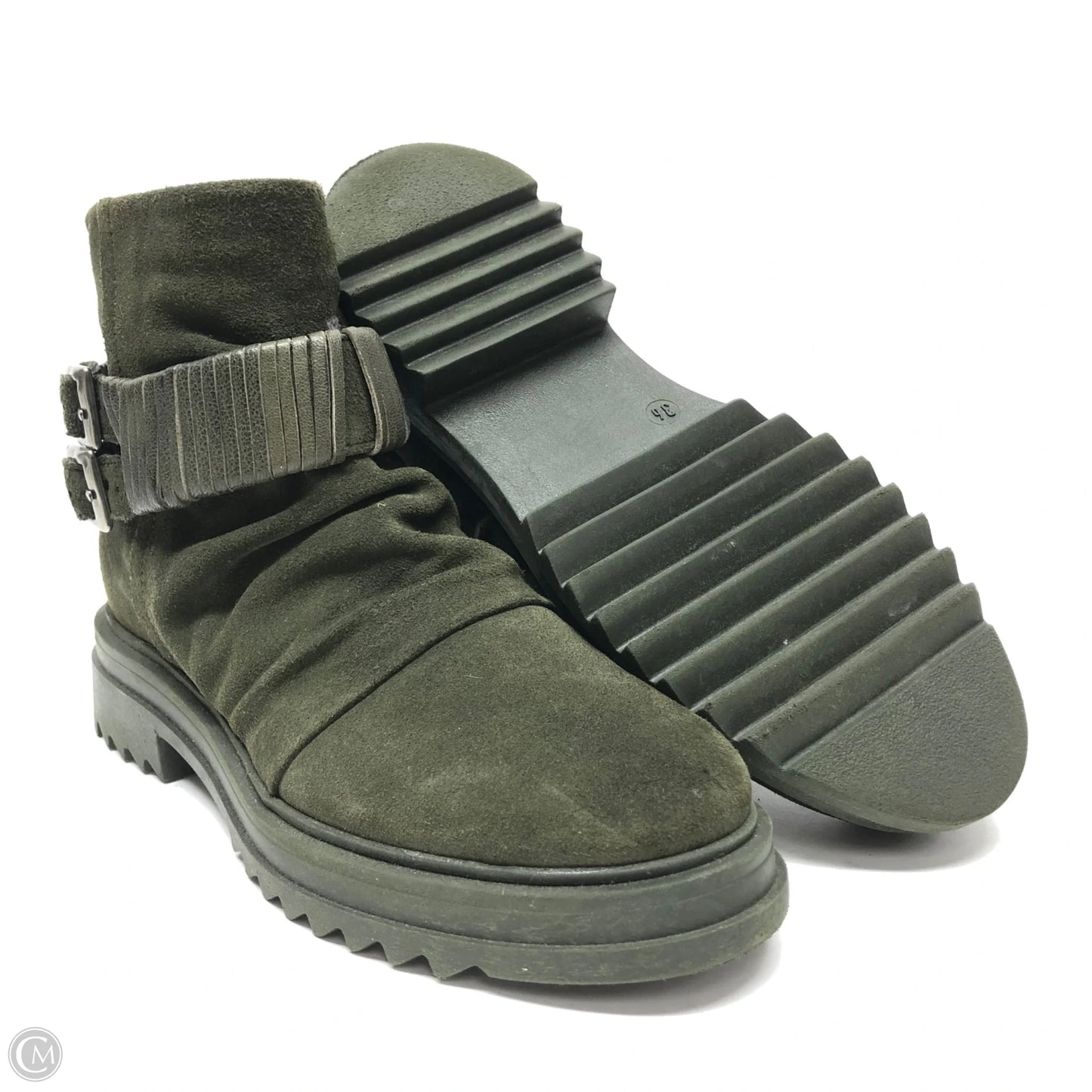Boots Ankle Flats By Miz Mooz In Green, Size: 5.5