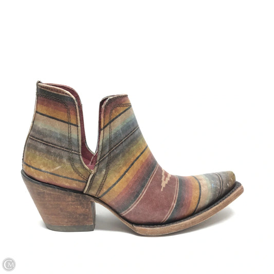 Boots Ankle Heels By Ariat In Multi-colored, Size: 6.5