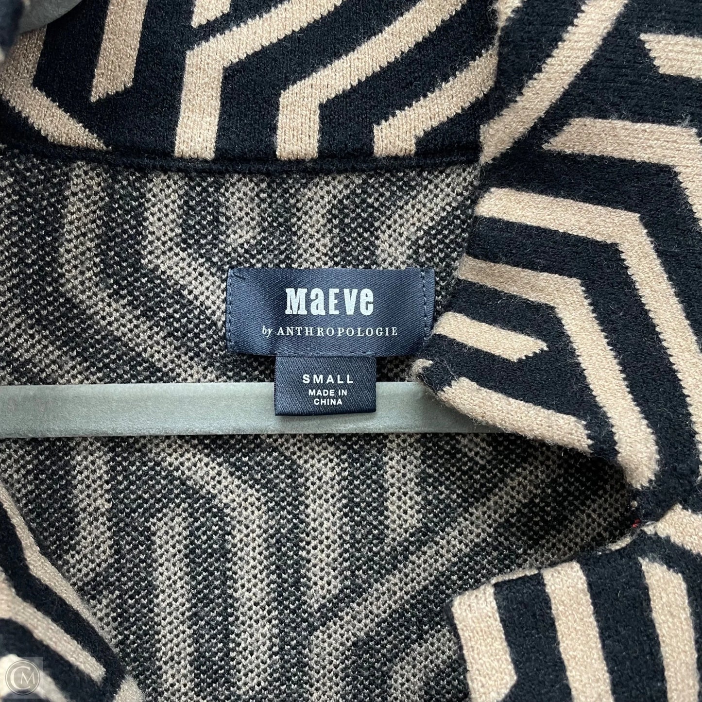 Cardigan By Maeve In Black & Tan, Size: S