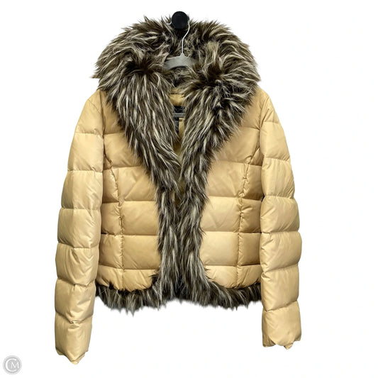 Jacket Puffer & Quilted By Inc In Yellow, Size: S