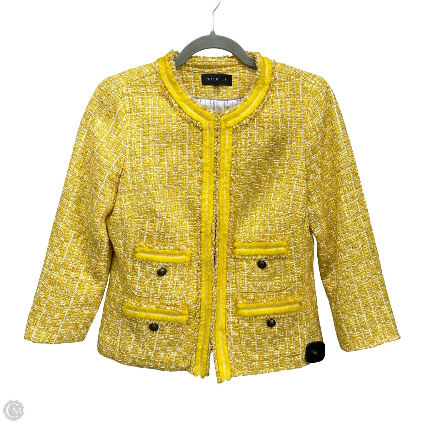 Blazer By Talbots In Yellow, Size: 4