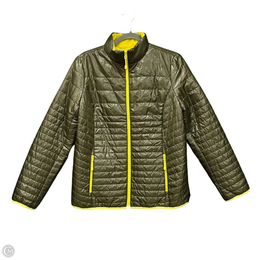 Jacket Puffer & Quilted By Talbots In Green, Size: S