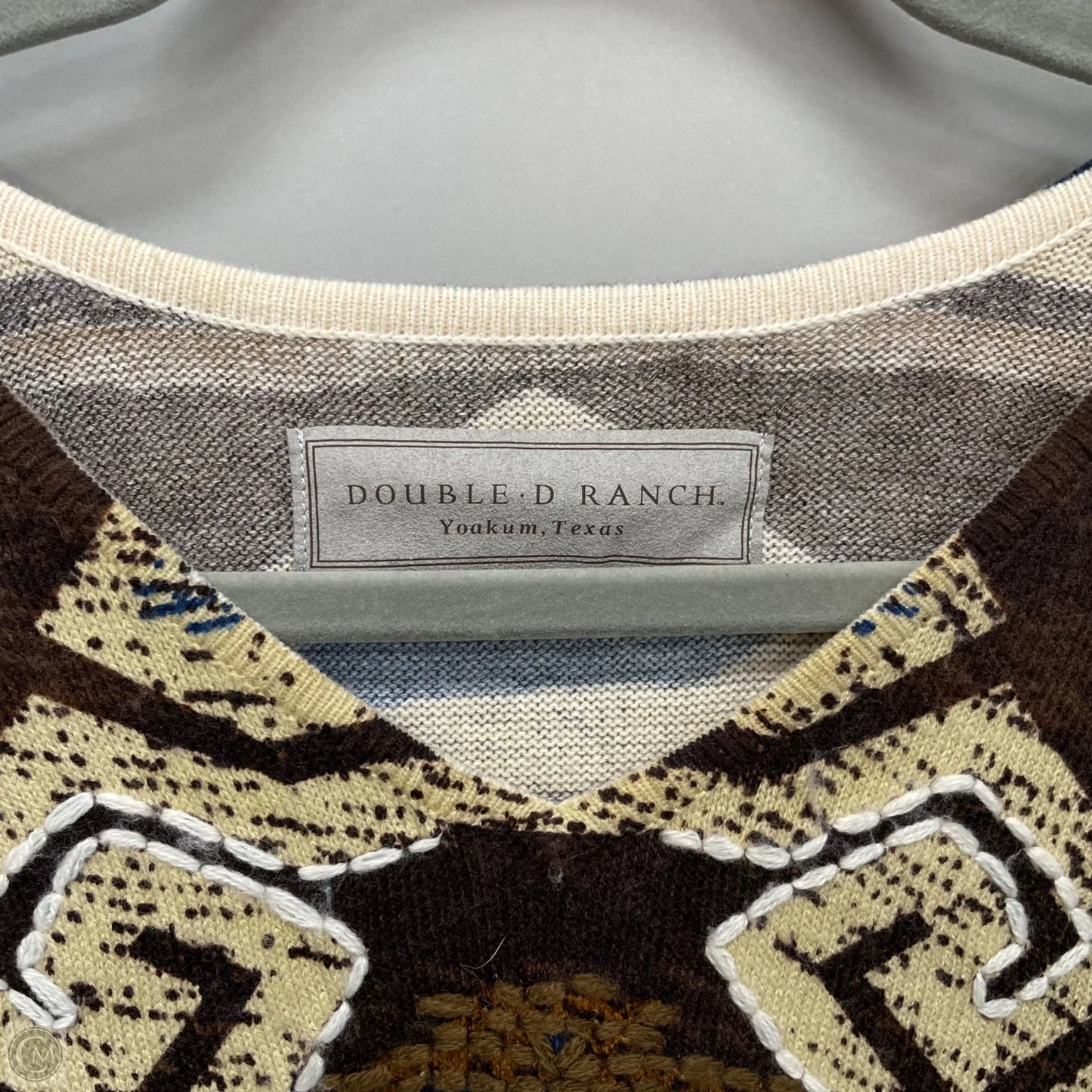 Shawl By Double D Ranch In Blue & Brown, Size: M