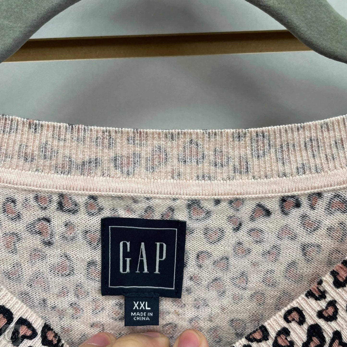 Cardigan By Gap In Animal Print, Size: Xxl