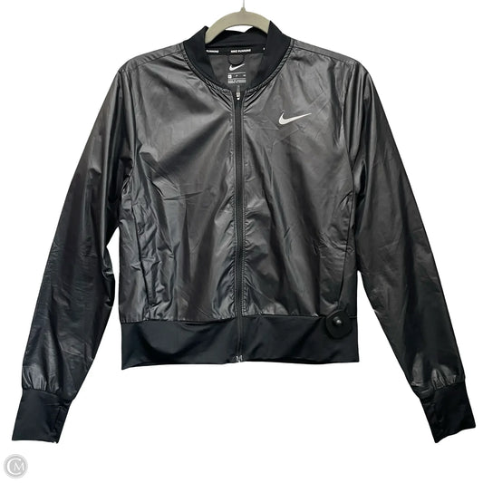 Athletic Jacket By Nike In Black, Size: S