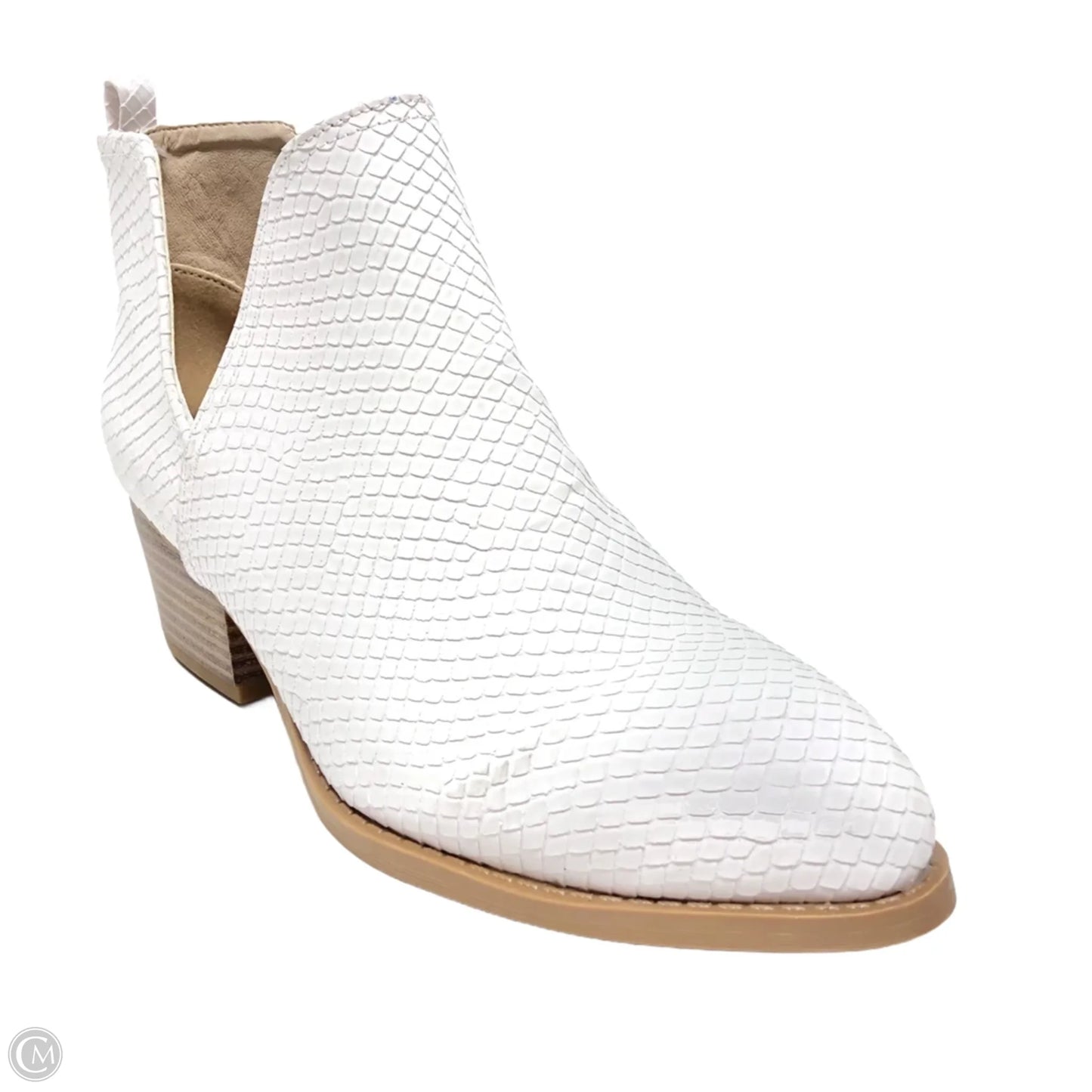 Boots Ankle Heels By Cl By Chinese Laundry In White, Size: 7