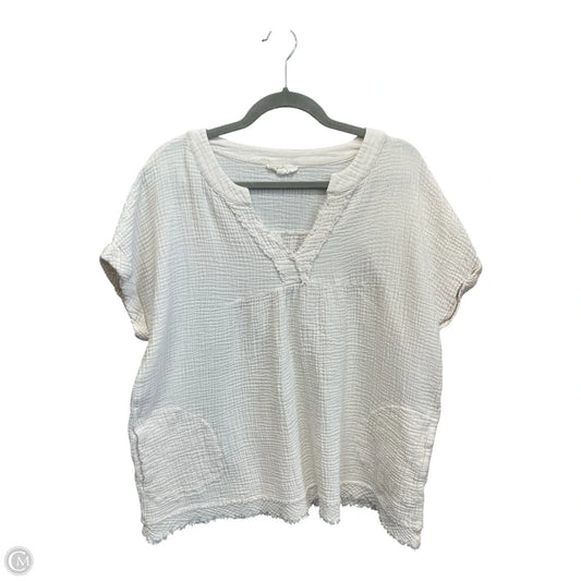 Top Short Sleeve By Entro In Beige, Size: M