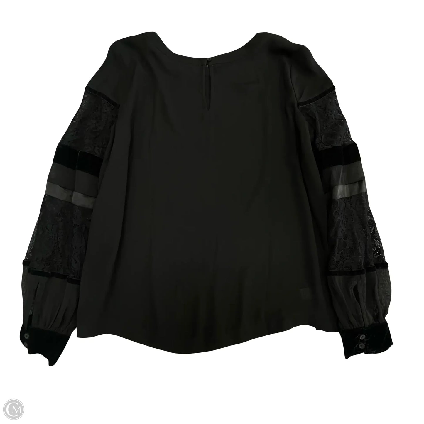 Blouse Long Sleeve By Loft In Black, Size: Mp