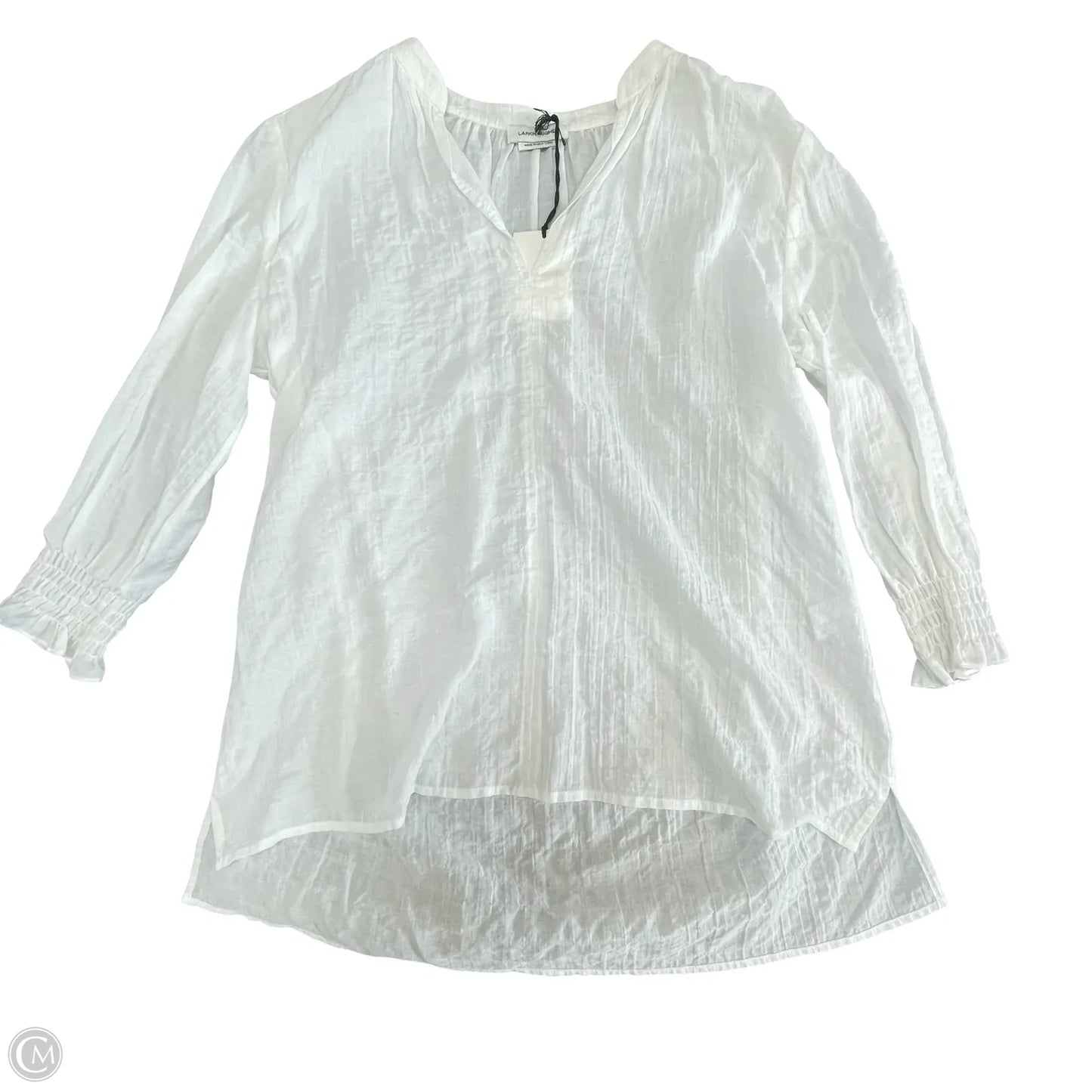 Top Short Sleeve By Loft In Black, Size: Mp