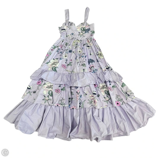 Dress Casual Midi By H&m In Purple, Size: 2
