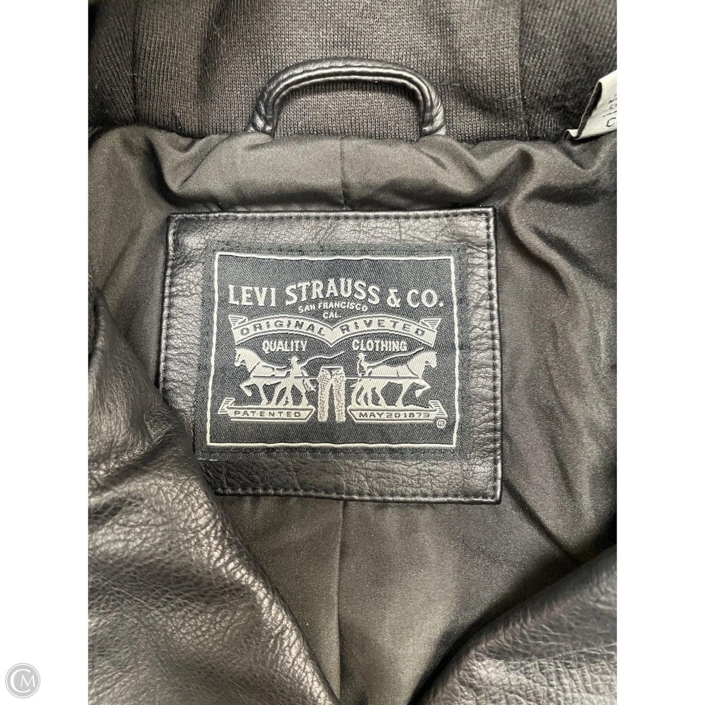 Jacket Moto By Levis In Black, Size: S