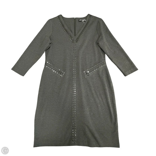 Dress Designer By Karl Lagerfeld In Grey, Size: Large