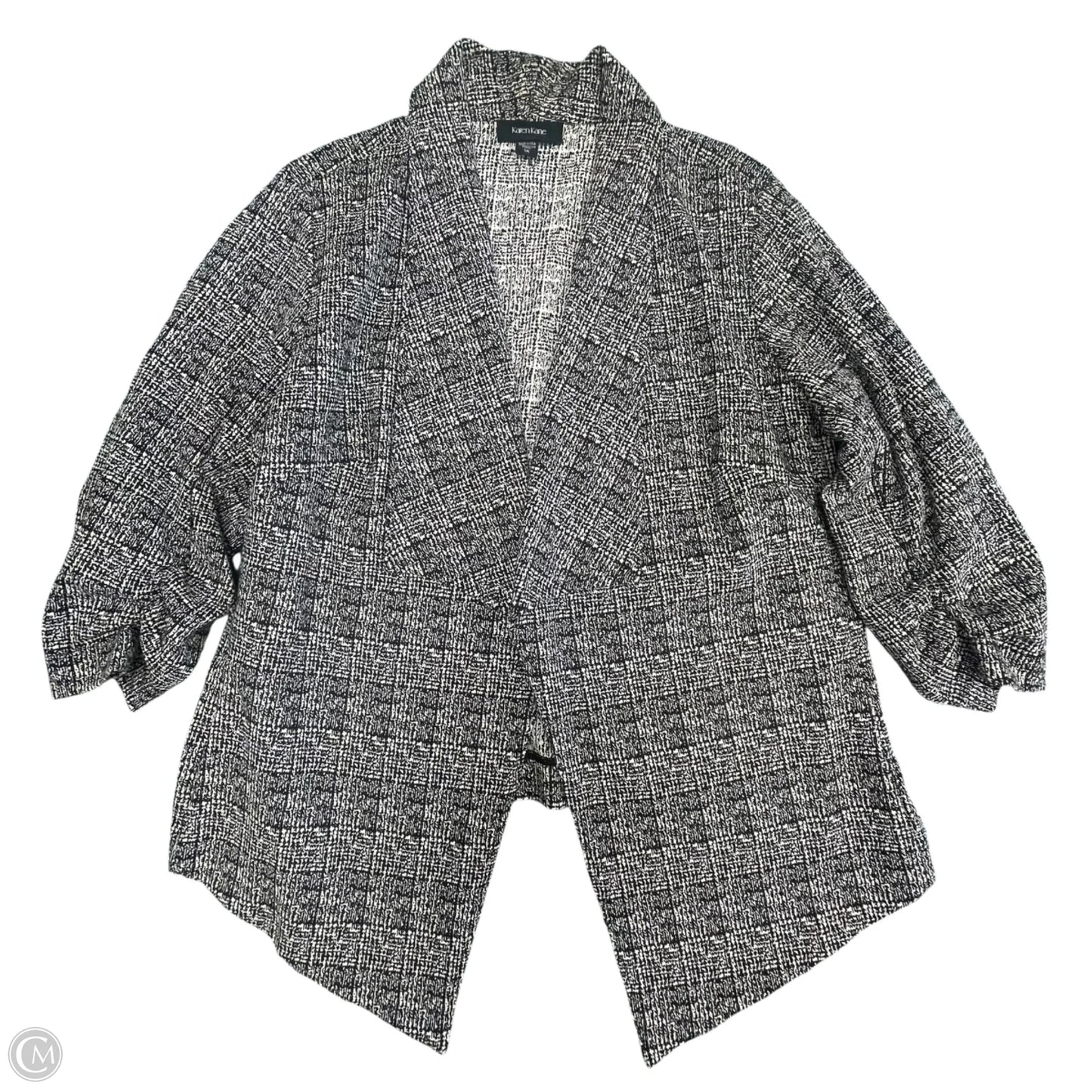 Blazer By Karen Kane In Black & White, Size: 1x