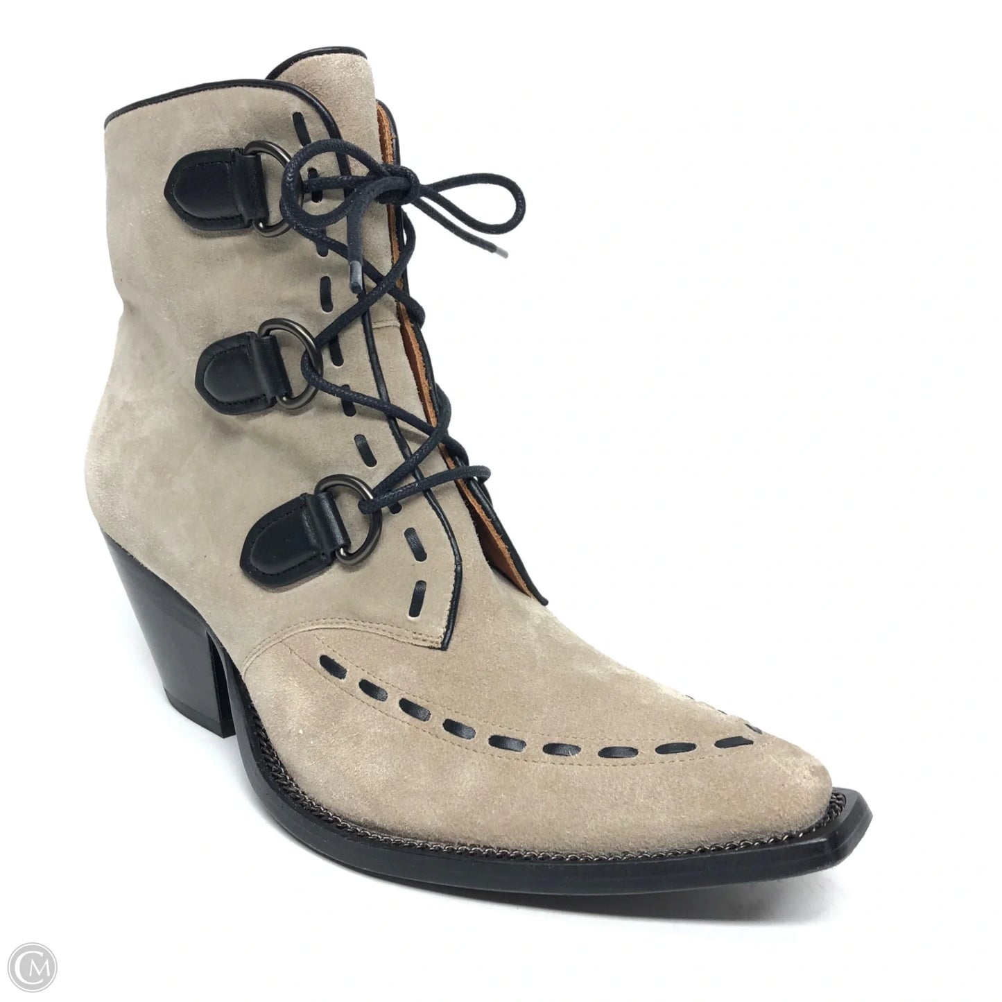 Boots Designer By Coach In Taupe, Size: 8.5
