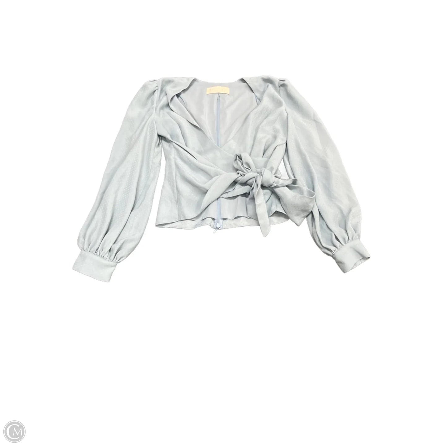 Blouse Long Sleeve By Cmc In Blue, Size: 6