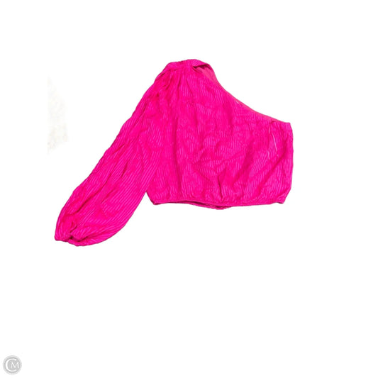 Blouse Long Sleeve By Cmb In Pink, Size: S