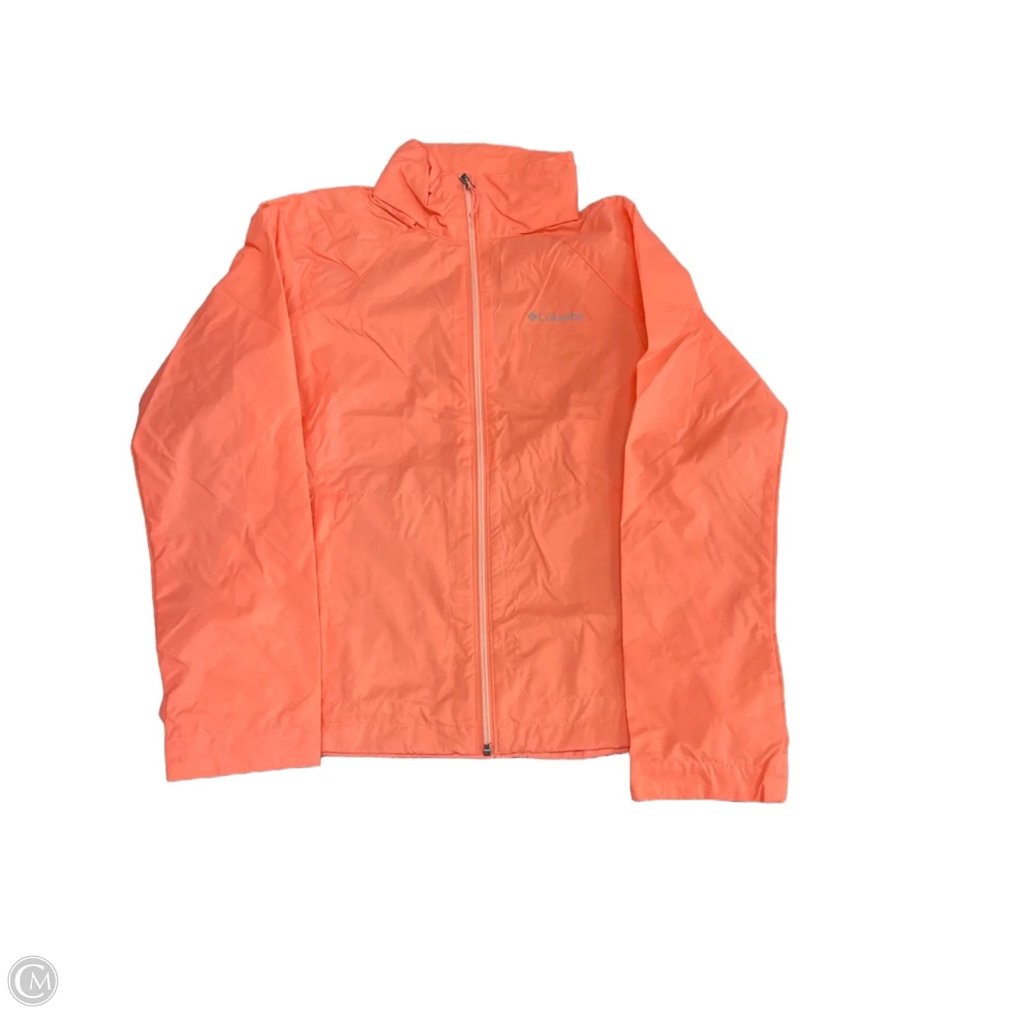 Jacket Windbreaker By Columbia In Orange, Size: M