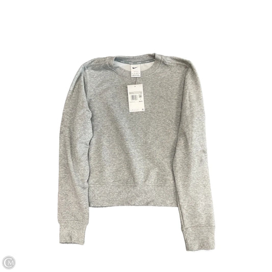 Sweatshirt Crewneck By Nike In Grey, Size: Xs