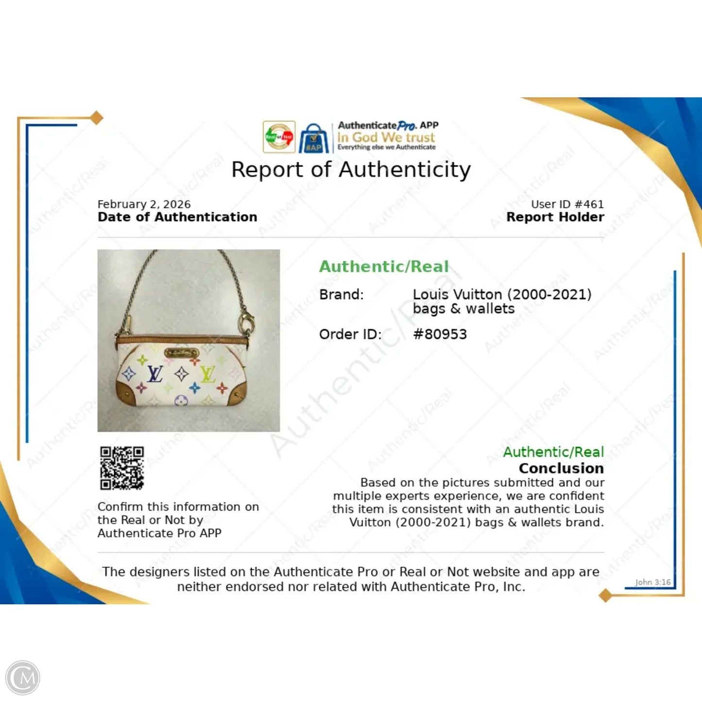 Wristlet Luxury Designer By Louis Vuitton, Size: Small