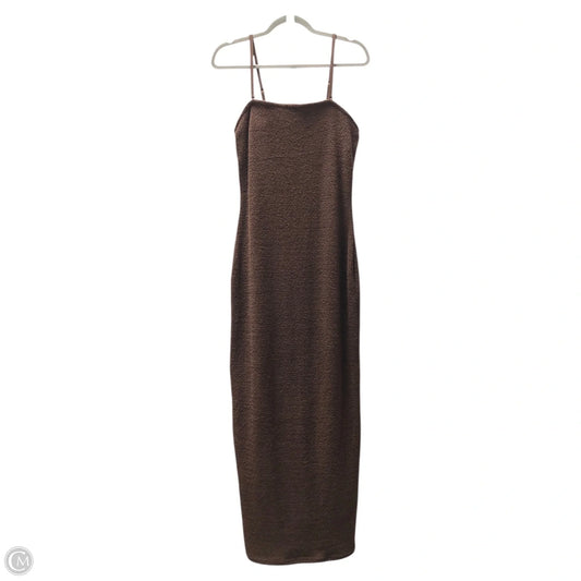 Dress Casual Maxi By Yitty In Brown, Size: L