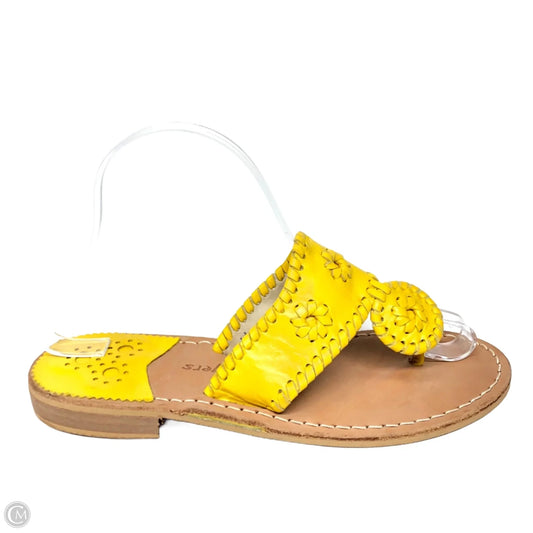 Sandals Flats By Jack Rogers In Yellow, Size: 7