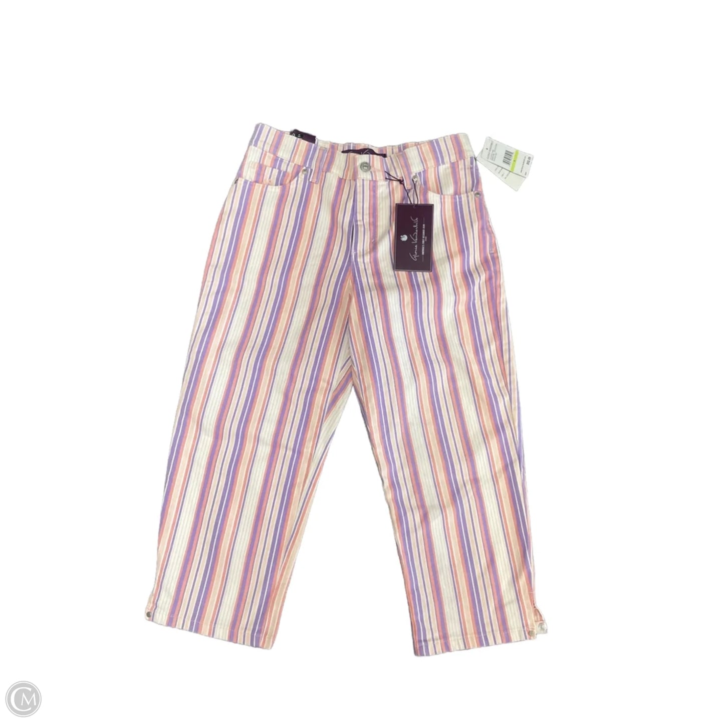 Capris By Gloria Vanderbilt In Tan, Size: 4