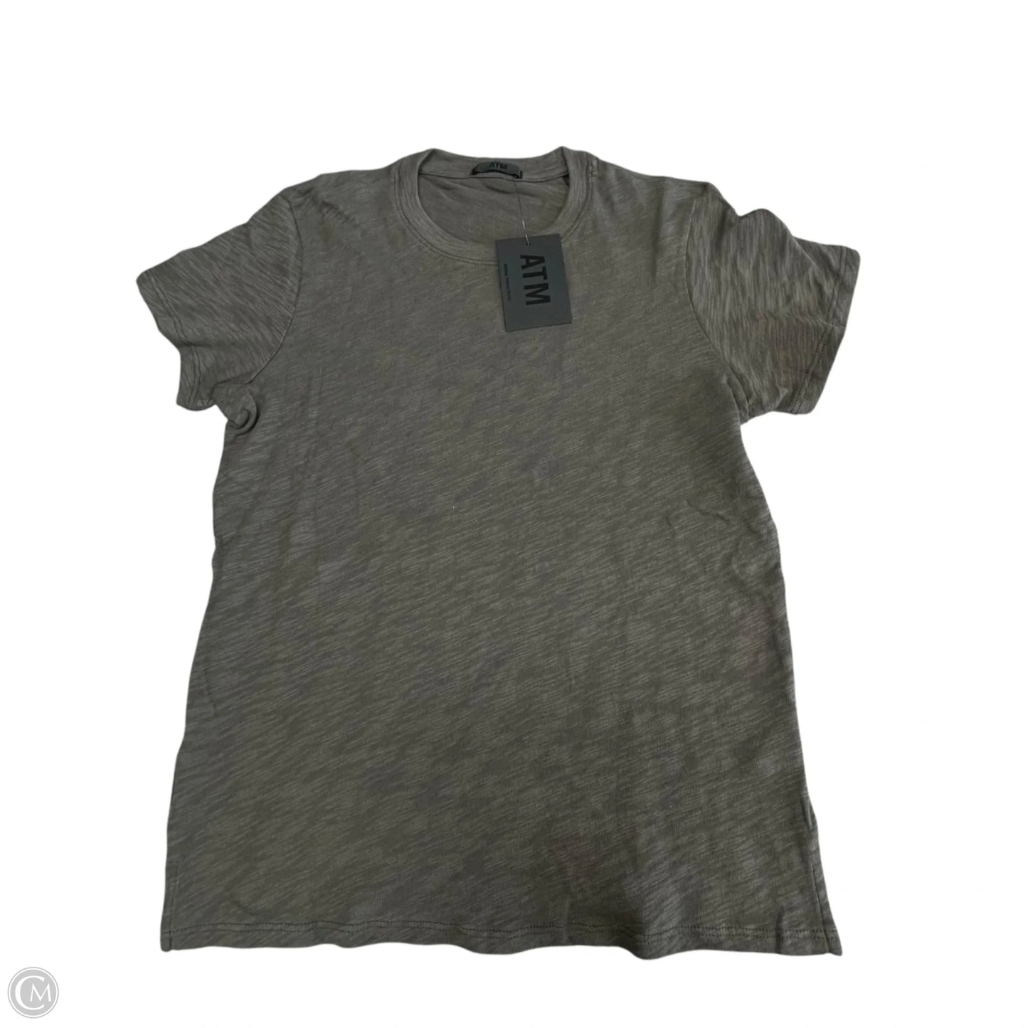 Top Short Sleeve Basic By Atm In Grey, Size: Xs