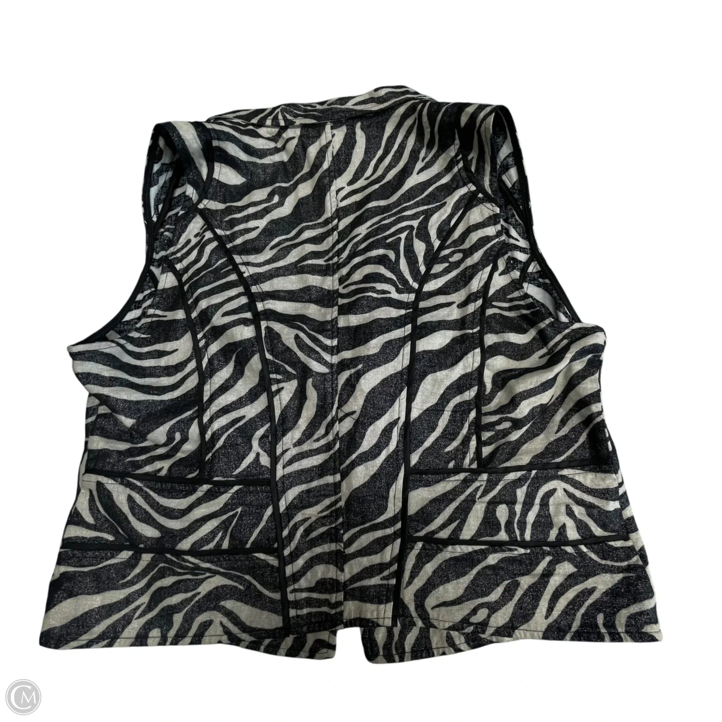 Vest Other By Chicos In Zebra Print, Size: S