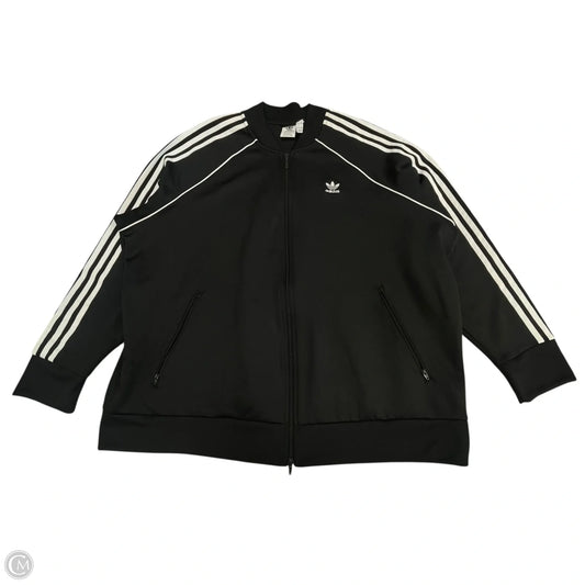 Athletic Jacket By Adidas In Black, Size: 3x
