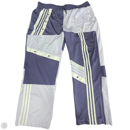 Athletic Pants By Adidas In Purple & White, Size: 3x