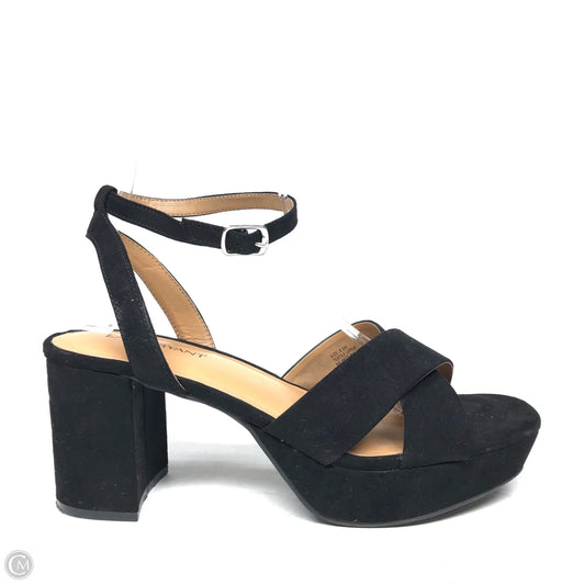 Sandals Heels Block By Lane Bryant In Black, Size: 8.5