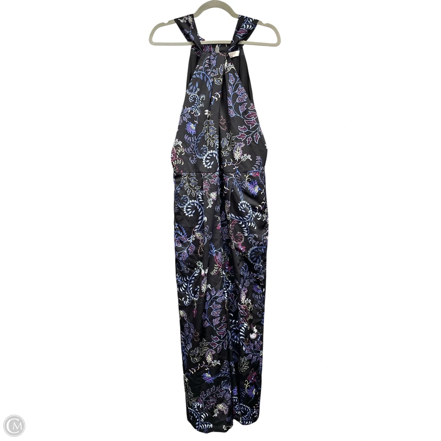 Jumpsuit By Loft In Black & Blue, Size: 10