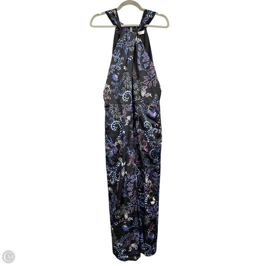 Jumpsuit By Loft In Black & Blue, Size: 10
