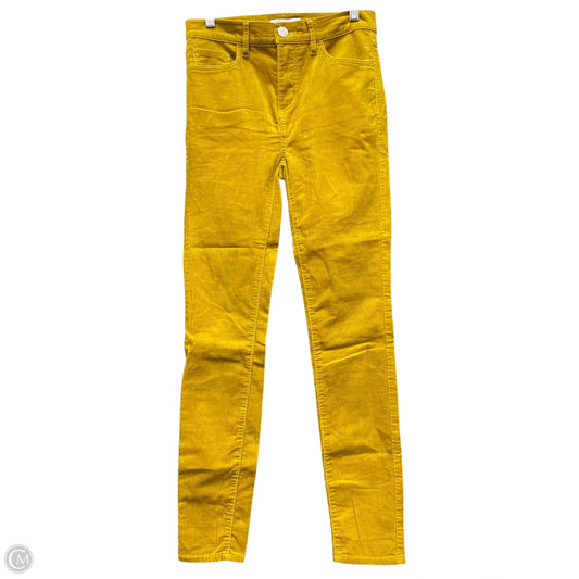 Pants Corduroy By Loft In Yellow, Size: 0