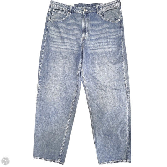 Jeans Boyfriend By H&m In Blue Denim, Size: 18