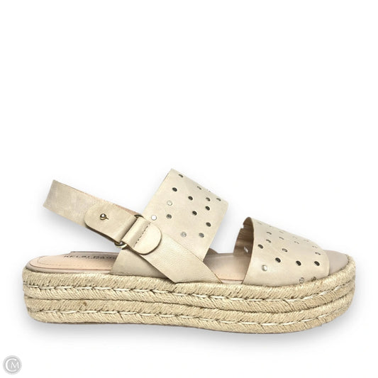 Sandals Heels Platform By Kelsi Dagger In Beige, Size: 9.5