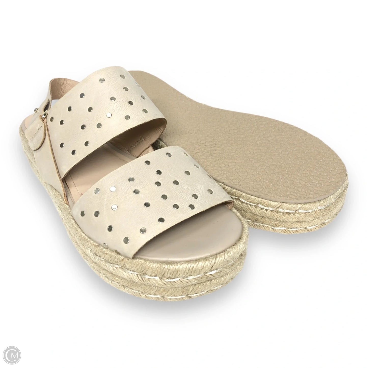 Sandals Heels Platform By Kelsi Dagger In Beige, Size: 9.5