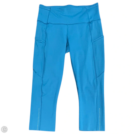 Athletic Leggings Capris By Lululemon In Blue, Size: 6