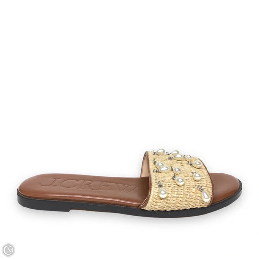Sandals Flats By J. Crew In Beige, Size: 8