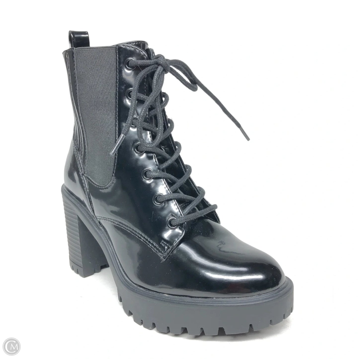 Boots Ankle Heels By Mia In Black, Size: 7