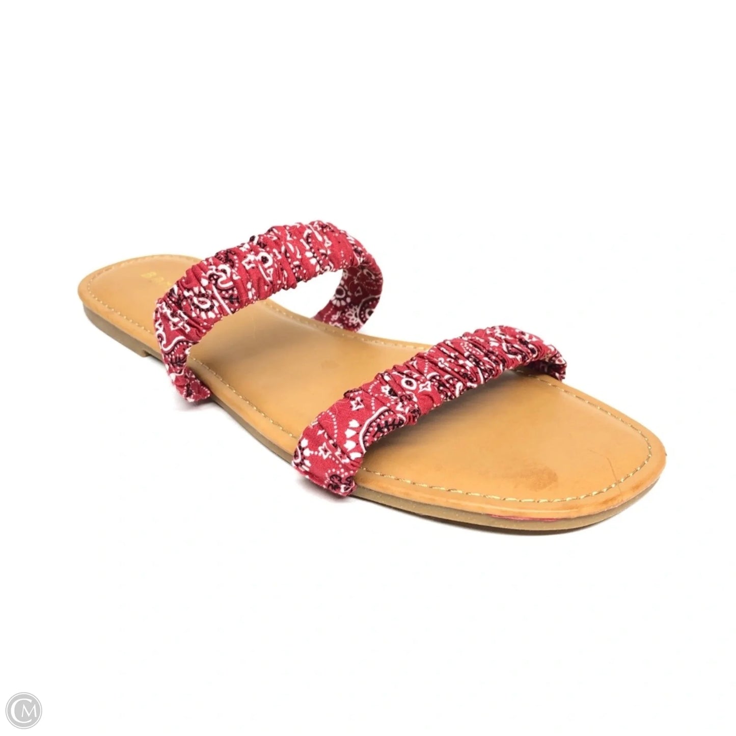 Sandals Flats By Bamboo In Red, Size: 9