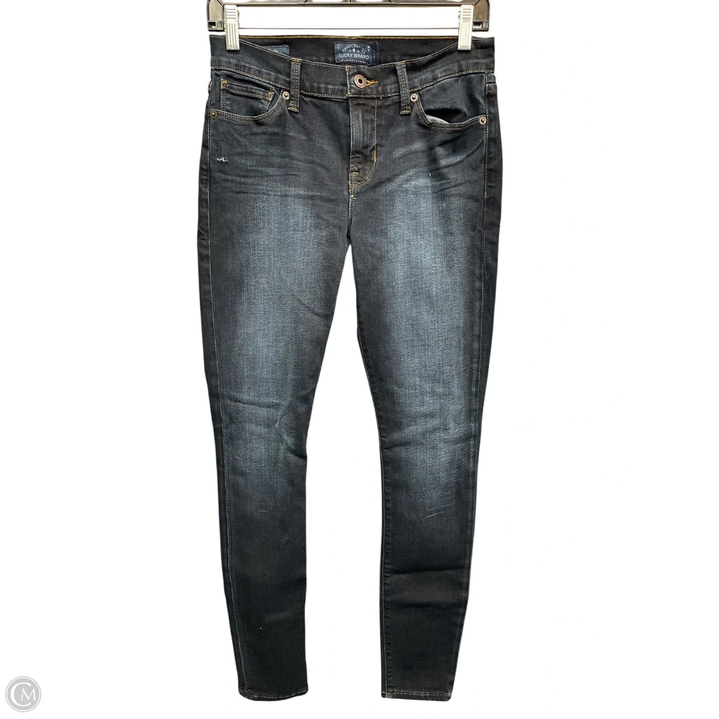Jeans Skinny By Lucky Brand In Blue Denim, Size: 4