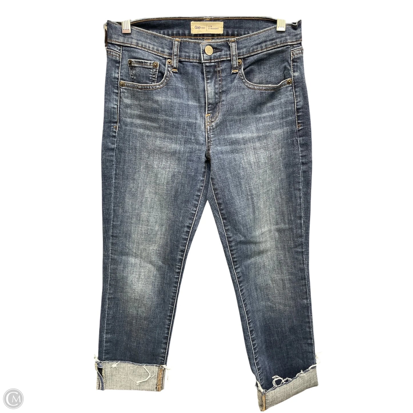 Jeans Cropped By Grace In Blue Denim, Size: 4