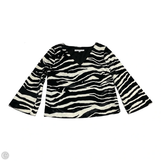 Top Long Sleeve By Trina Turk In Zebra Print, Size: M